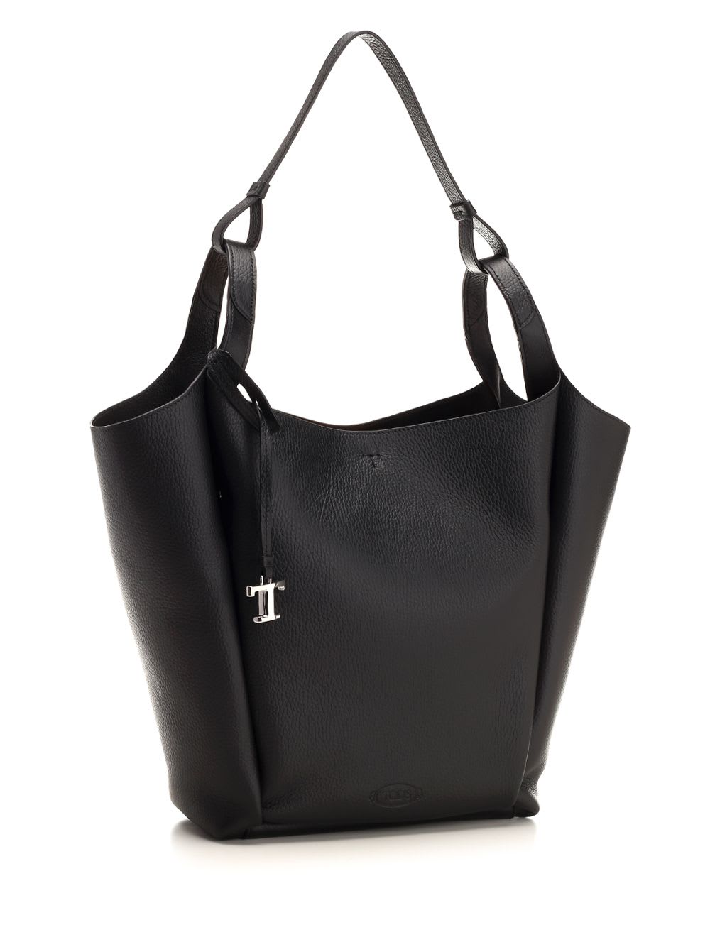 Shop Tod's Leather Bucket Bag In Black