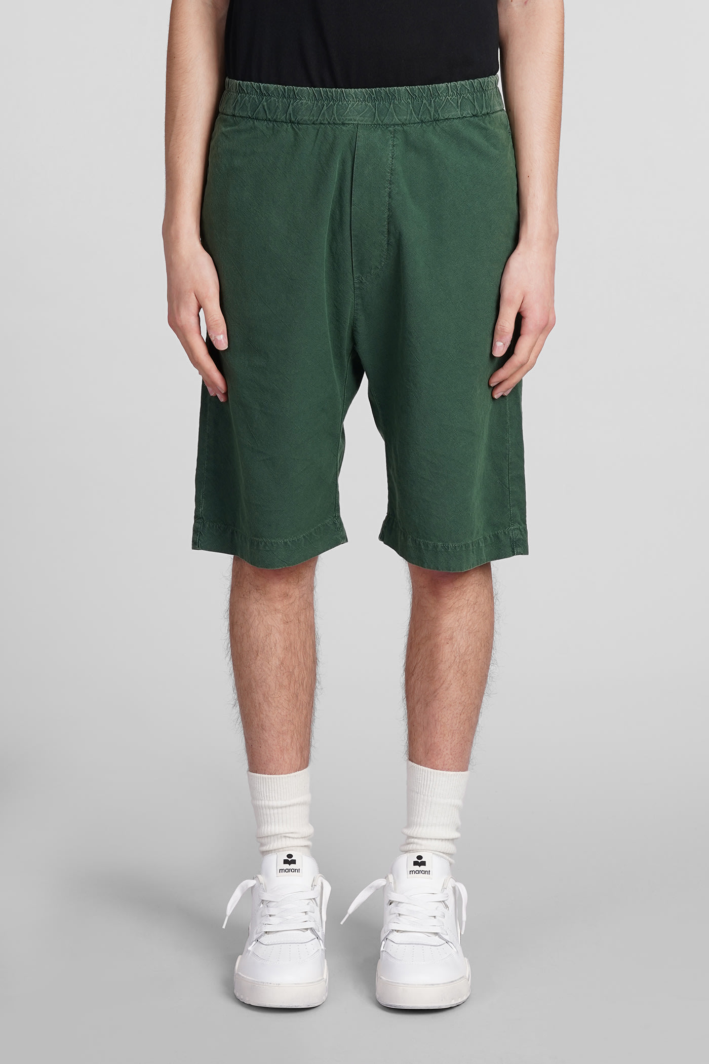 Canariol Shorts In Green Cotton