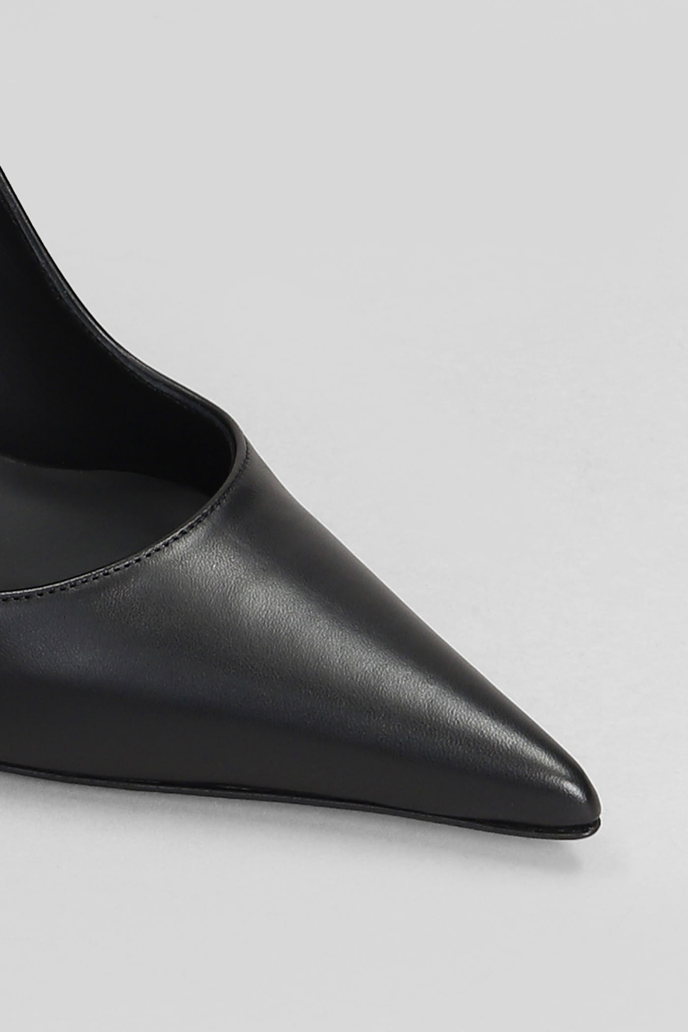 Shop Le Silla Bella Pumps In Black Leather