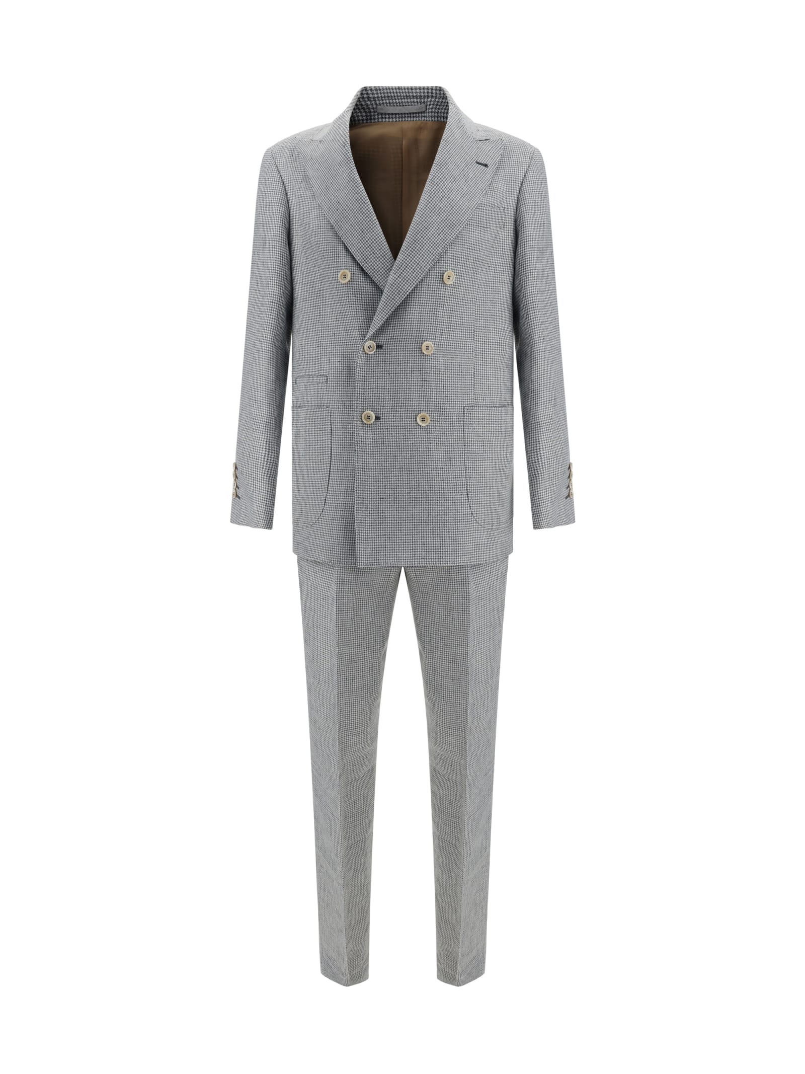 Shop Brunello Cucinelli Suit In Grey
