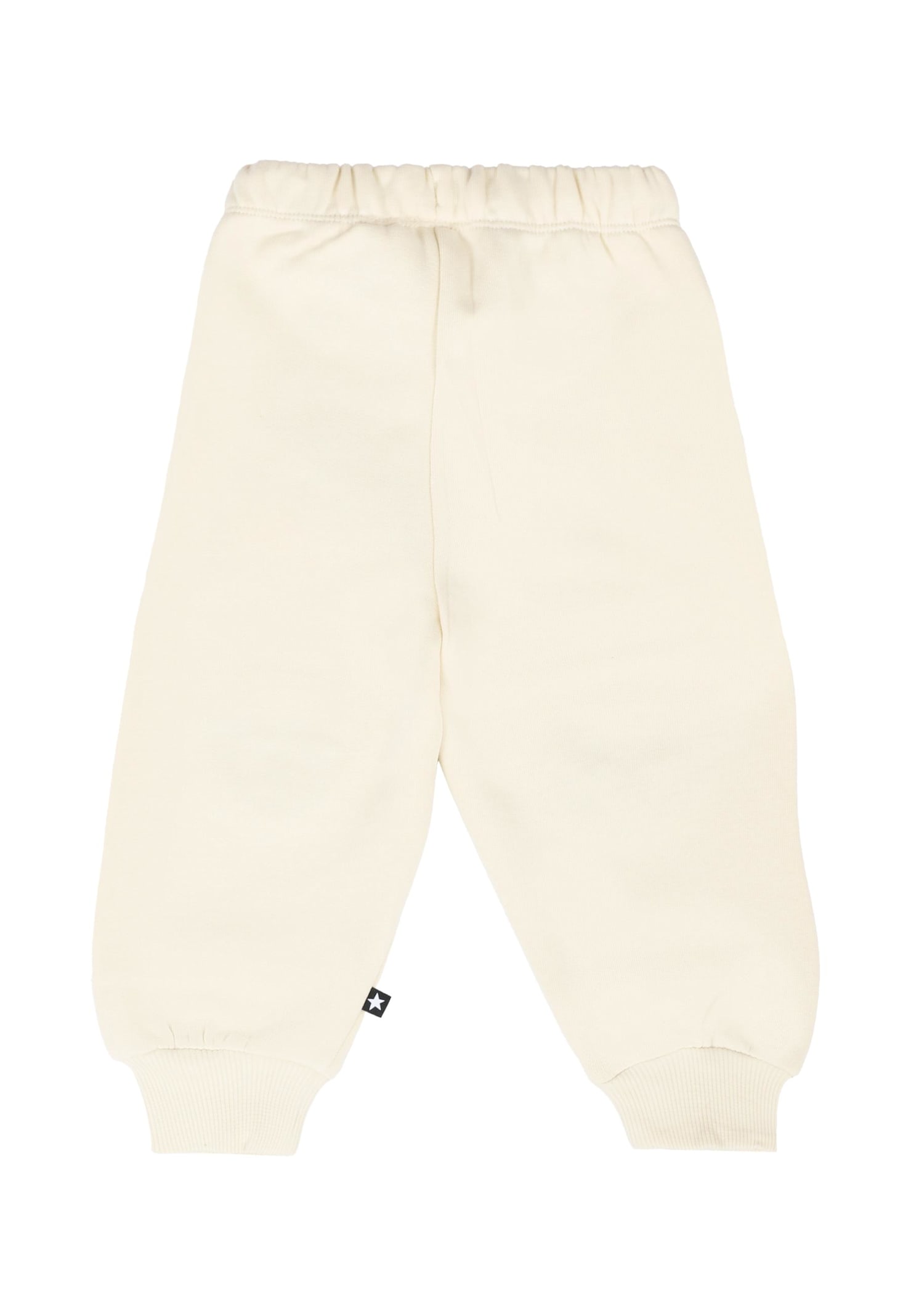 Molo Blue Trousers For Babykids With Bear In White