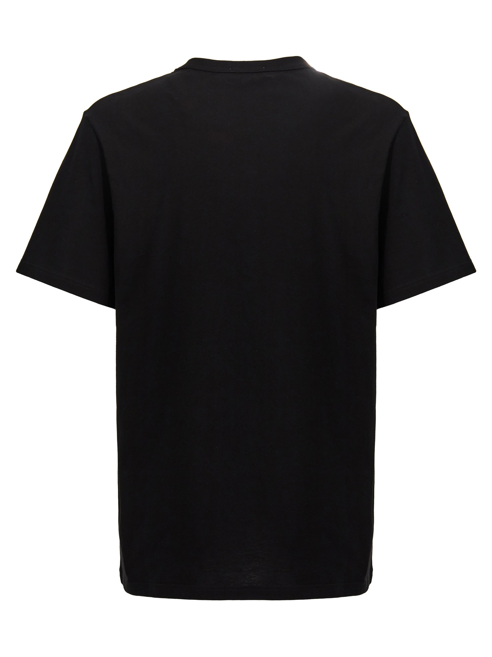 Shop Alexander Mcqueen Embroidery T-shirt In White/black