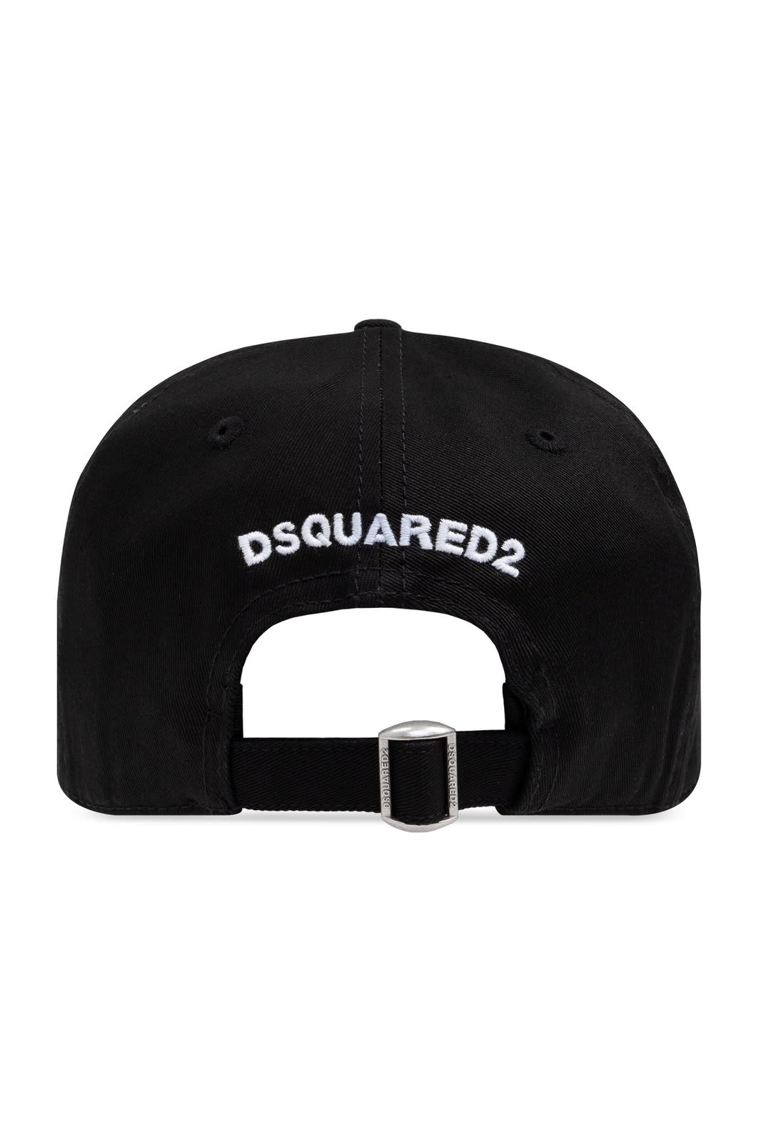 Shop Dsquared2 Slogan Printed Curved Peak Hat In Black