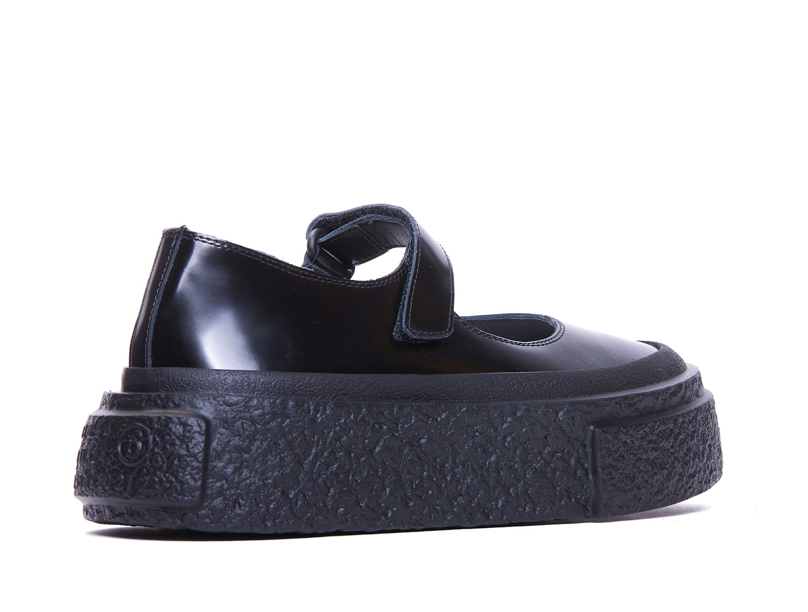 Shop Mm6 Maison Margiela Chunky Ballets In Black