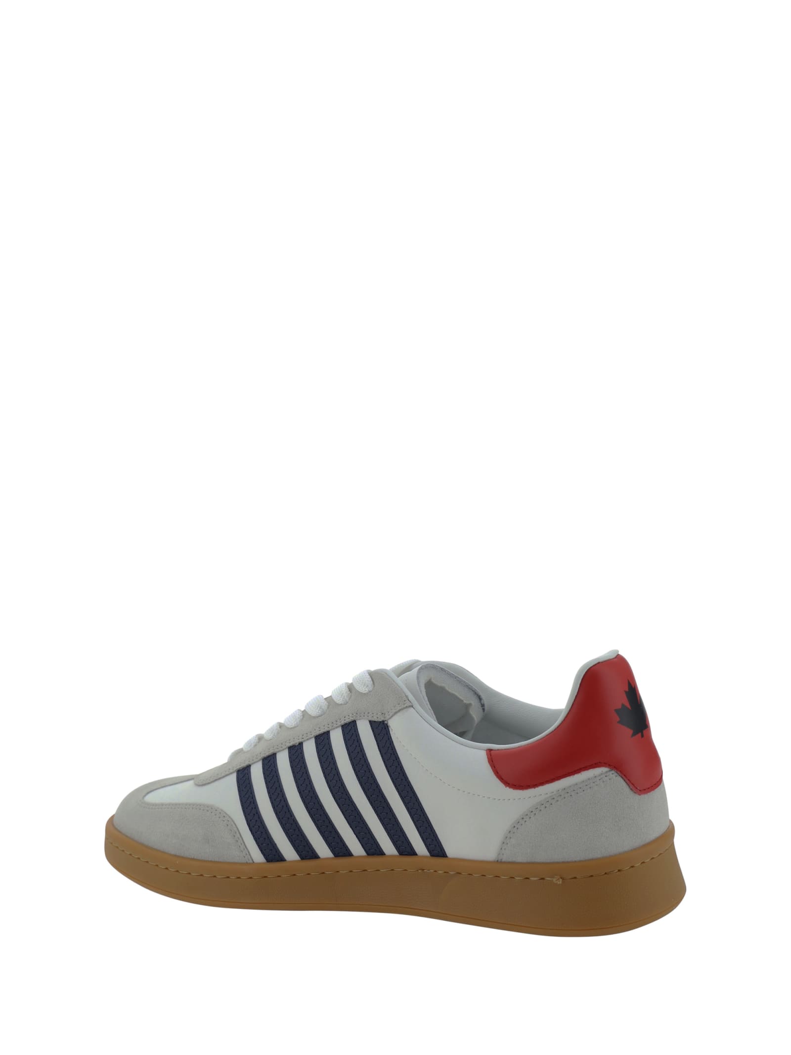 Shop Dsquared2 Sneakers In Bianco+blu+rosso