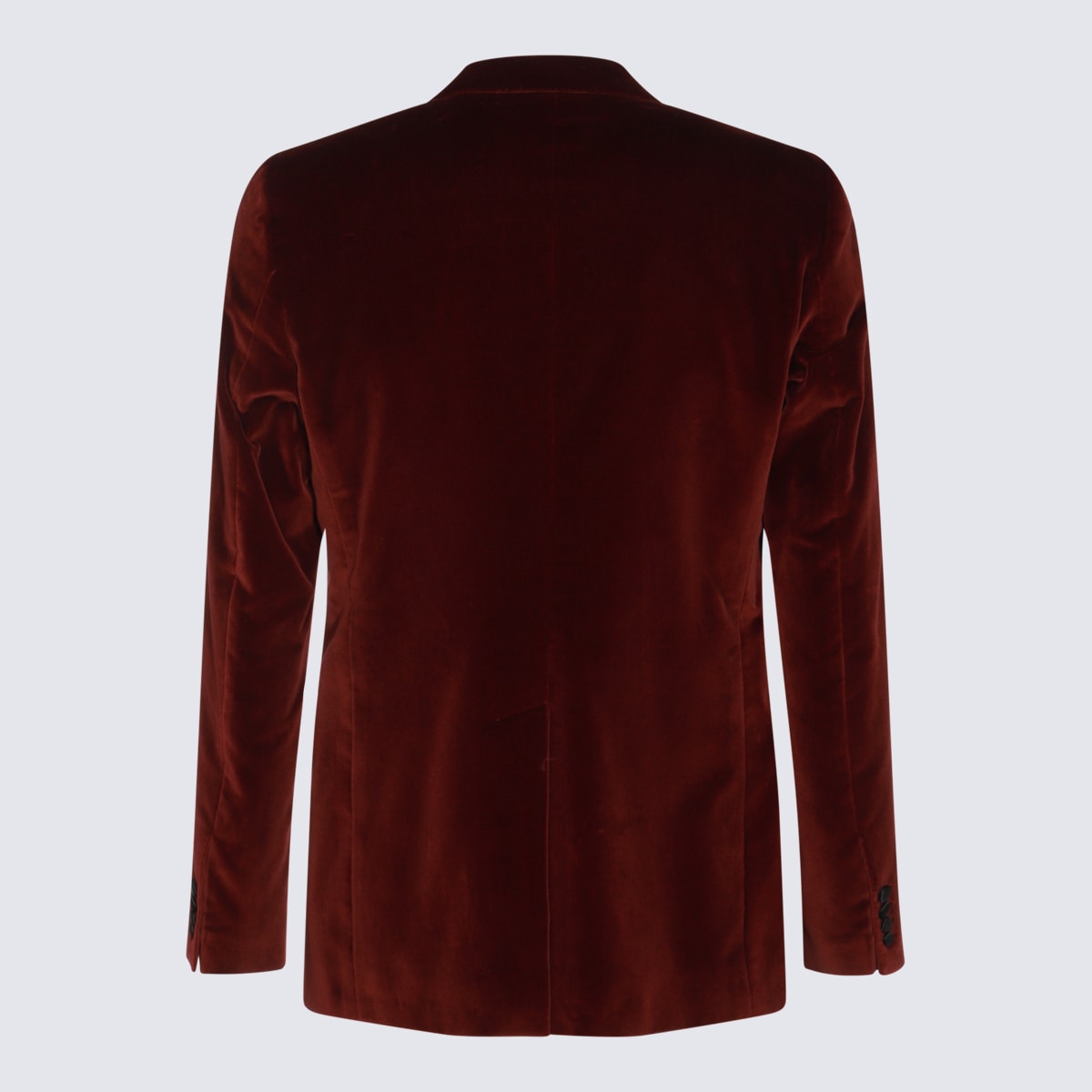 Shop Dolce & Gabbana Bordeaux Cotton Blazer