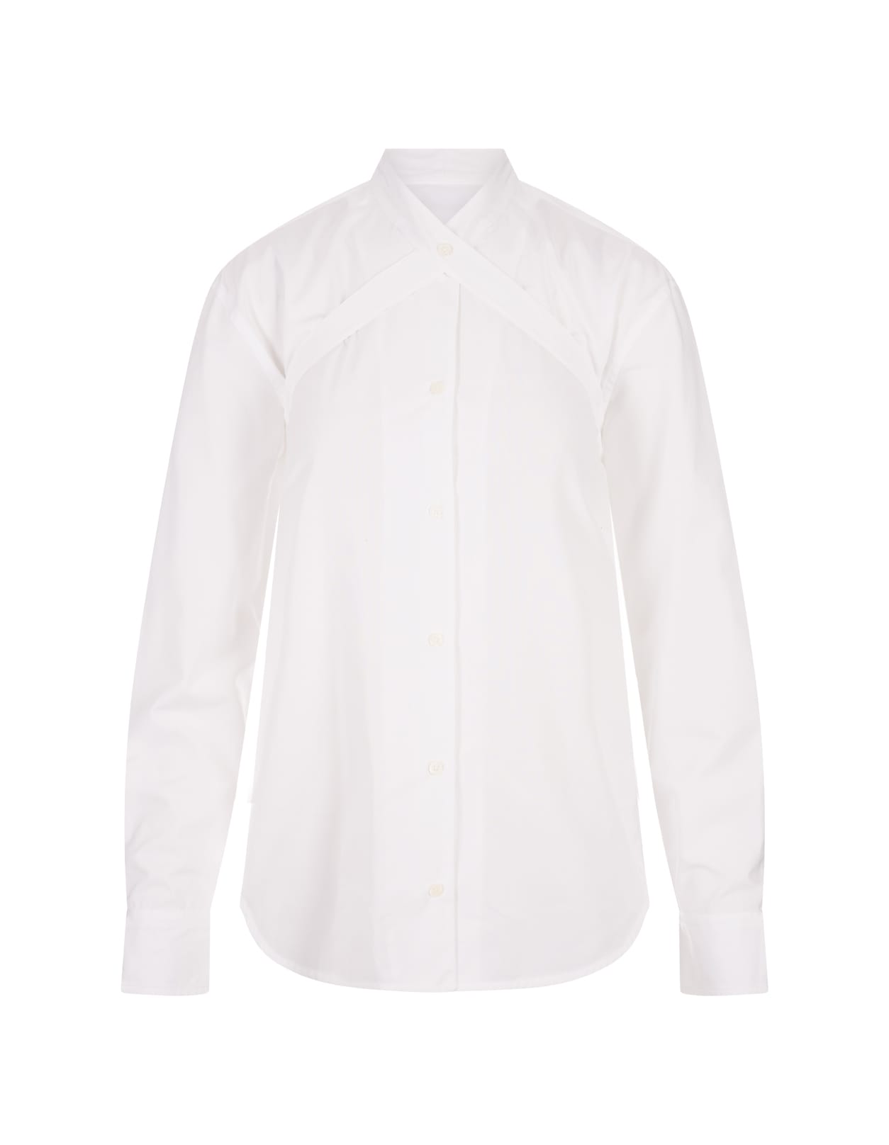 Shop Off-white White Shirt With Crossed Belt