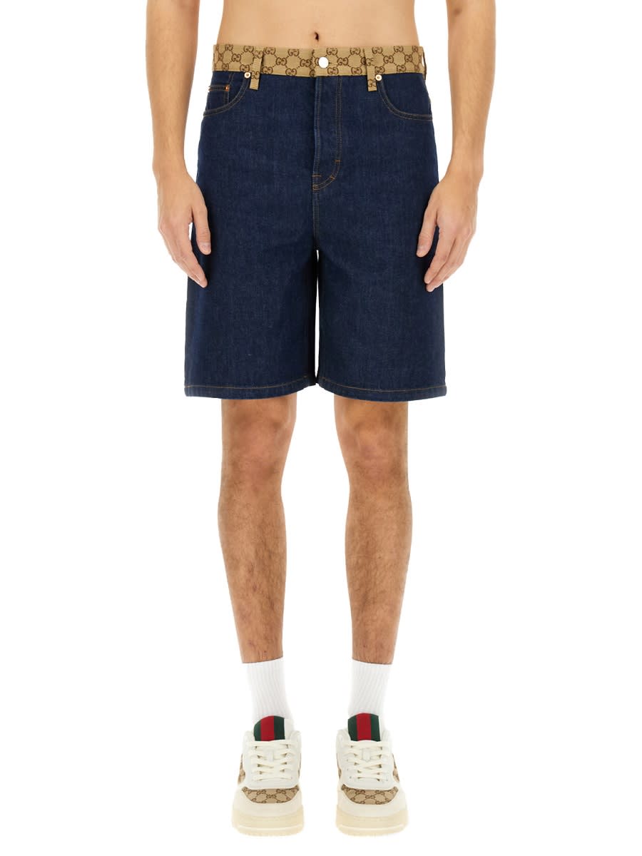 Denim Bermuda Shorts