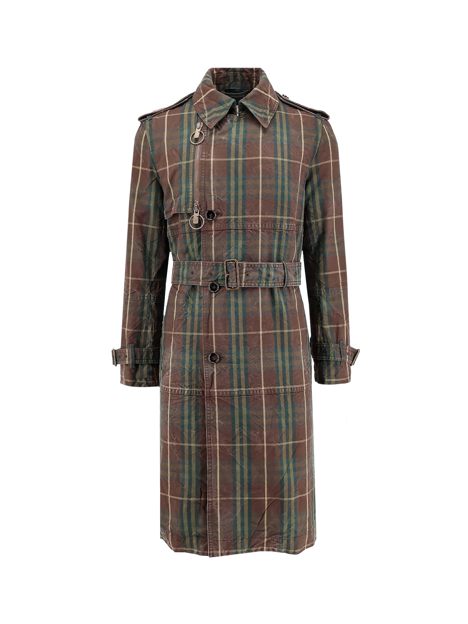 Shop Burberry Trench In Brown