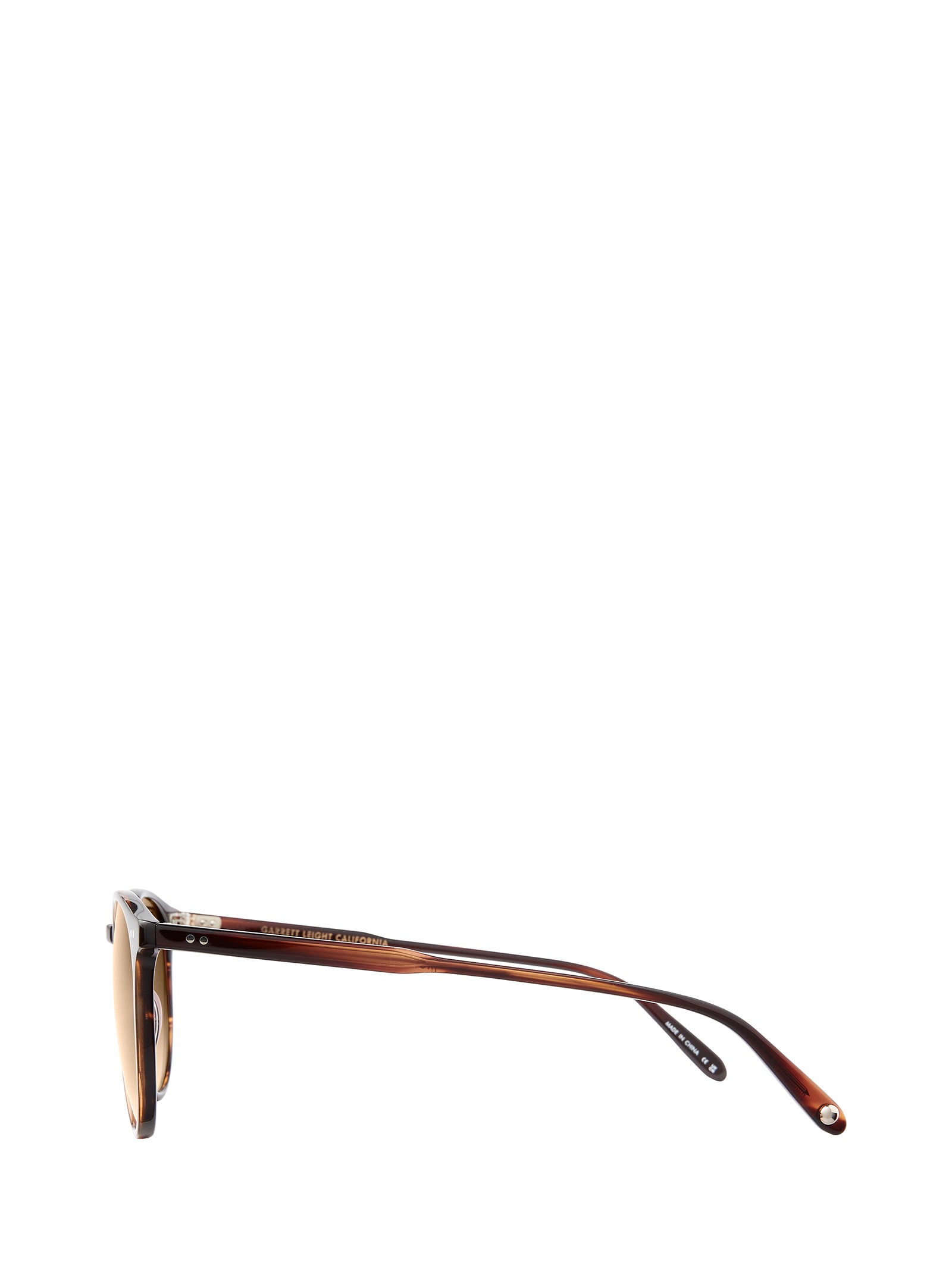 Shop Garrett Leight Morningside Sun Redwood Tortoise/semi-flat Brunette Gradient Sunglasses