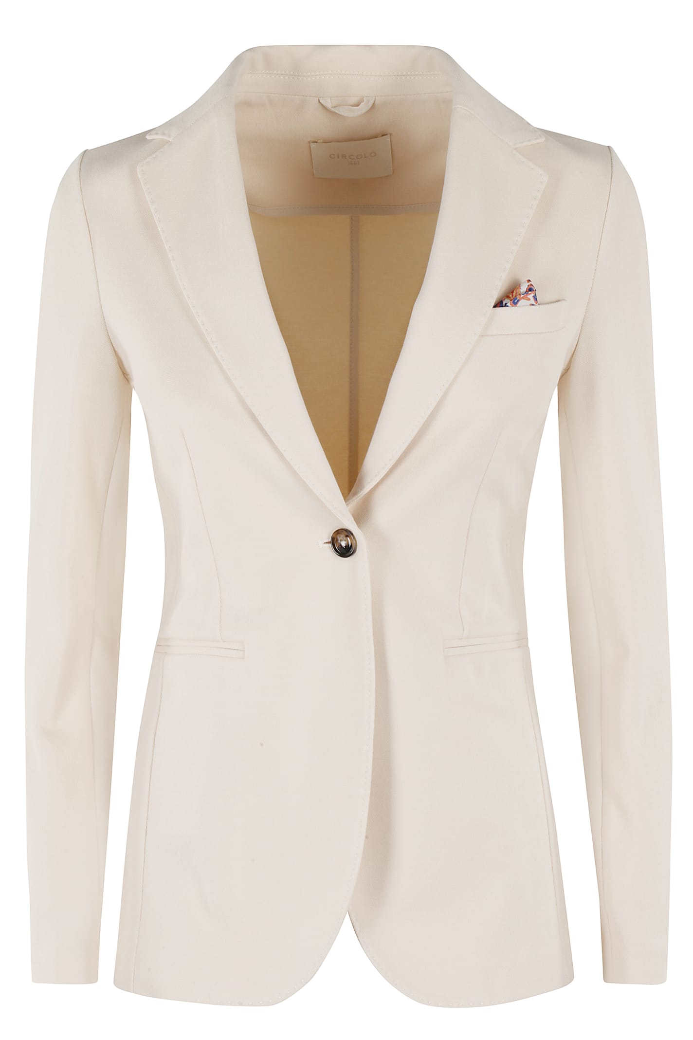 Shop Circolo 1901 Giacca Si Piquet In Sugar