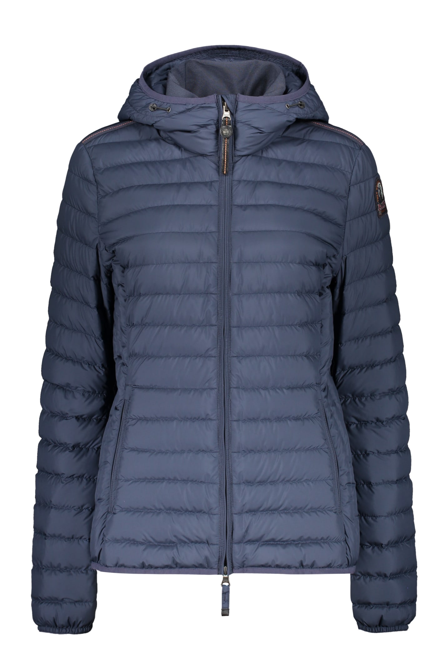 Parajumpers Juliet Hooded Short Down Jacket In Blue