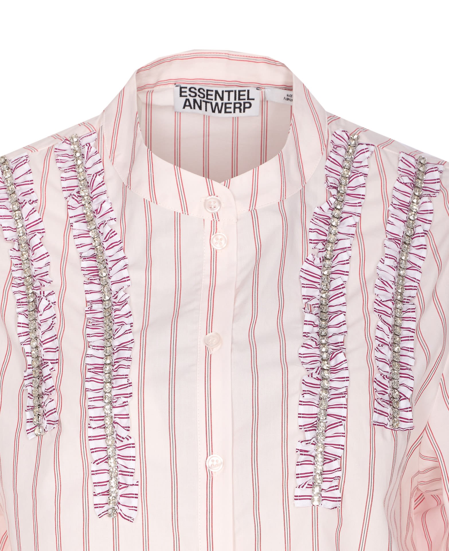 Essentiel Antwerp Ifrill Rhinestone Shirt In Pink
