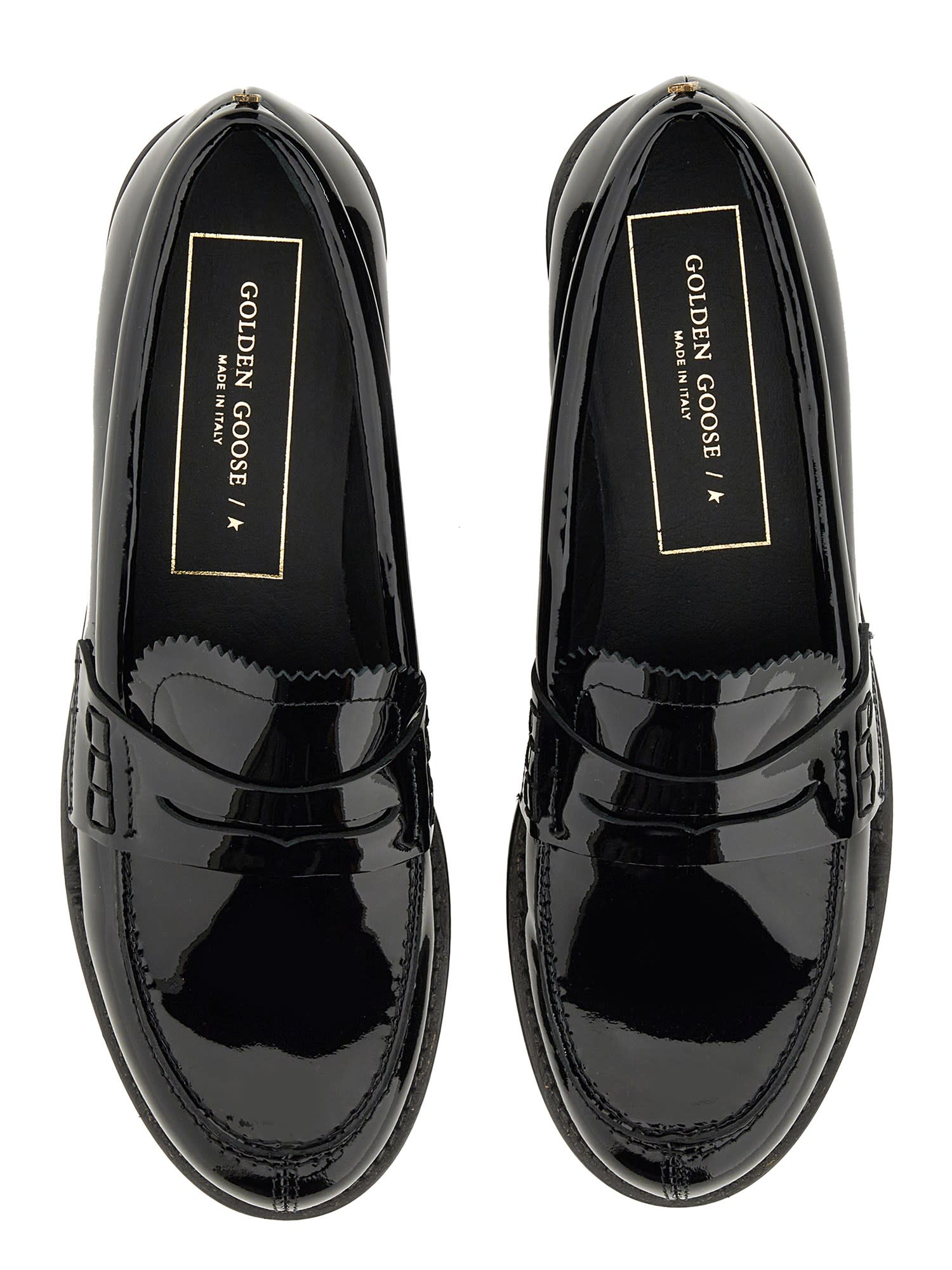 Shop Golden Goose Moccasin Jerry In Black