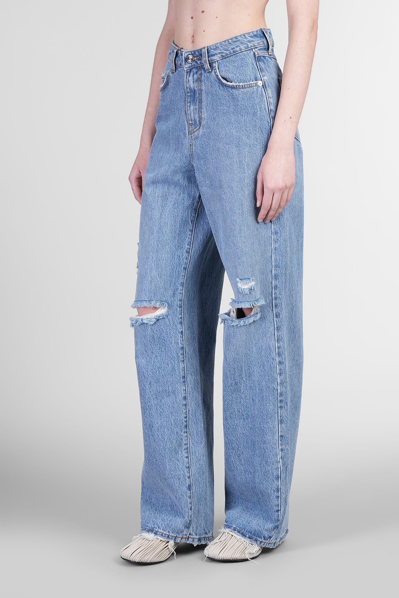 Séfr Jeans In Blue Cotton