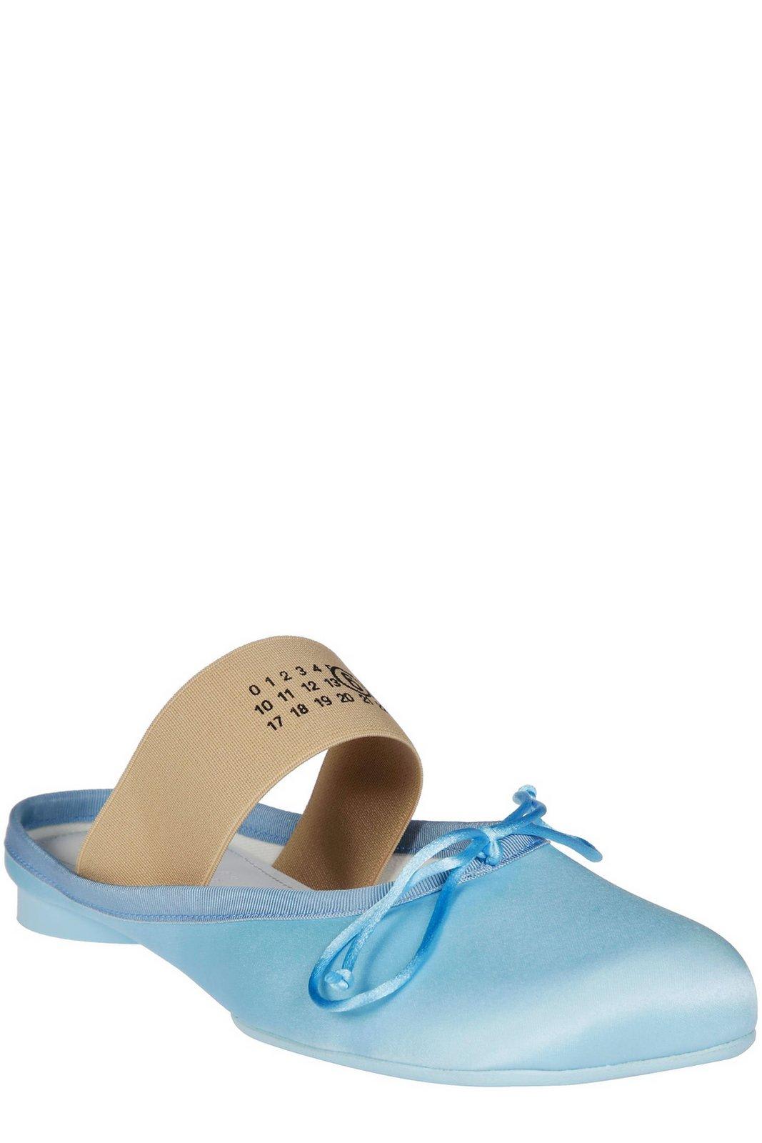 Shop Mm6 Maison Margiela Ballet Mules In Azzurro