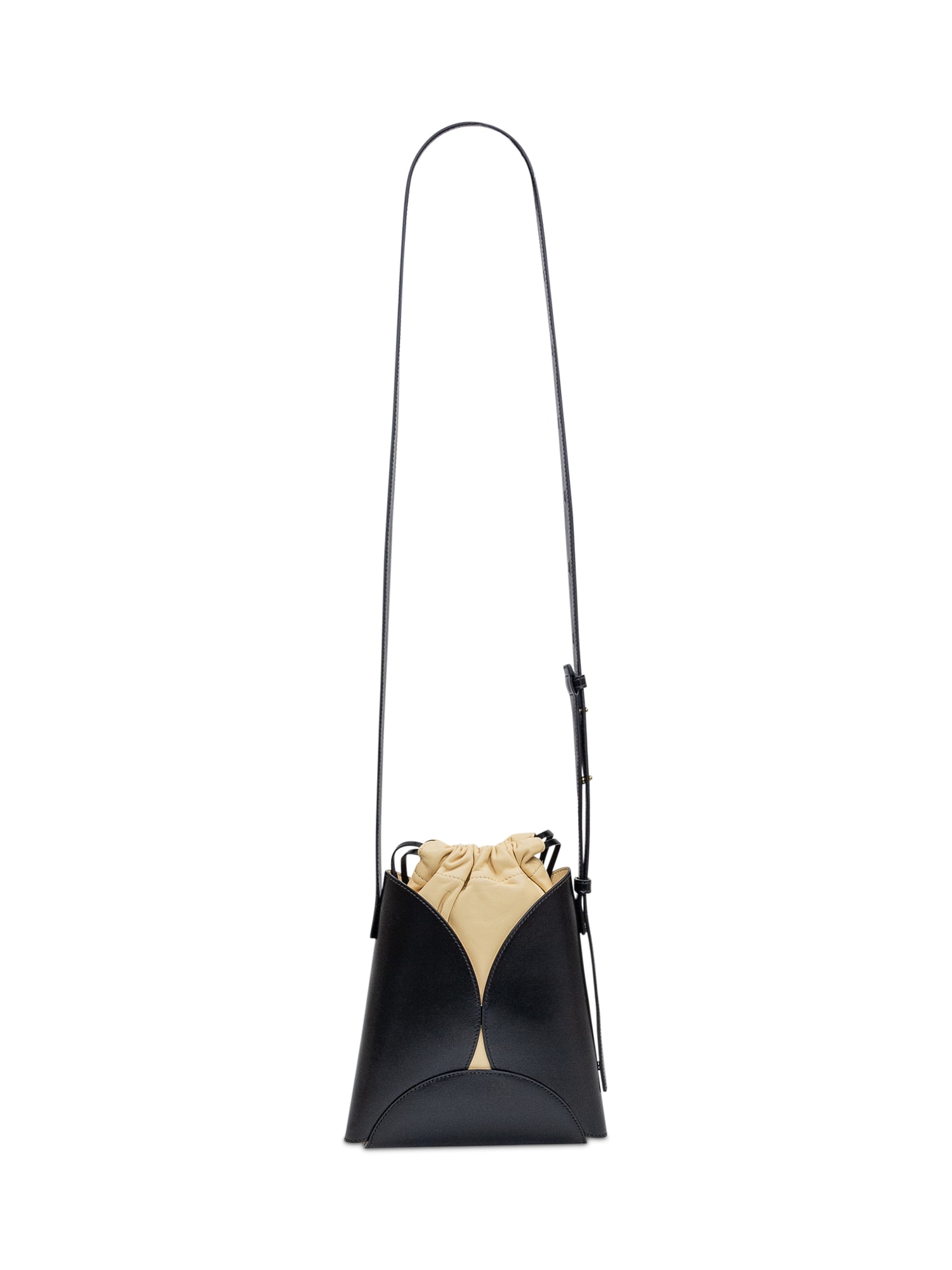 Shop Jil Sander Shoulder Bag With Logo In Black