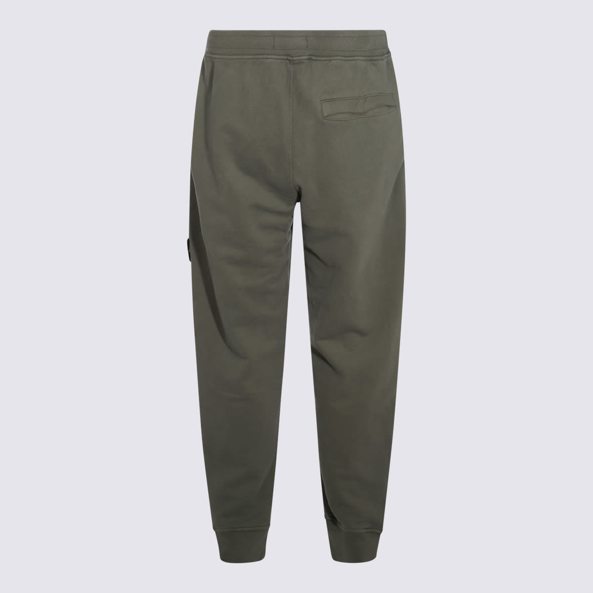 Shop Stone Island Grey Cotton Pants In Musk