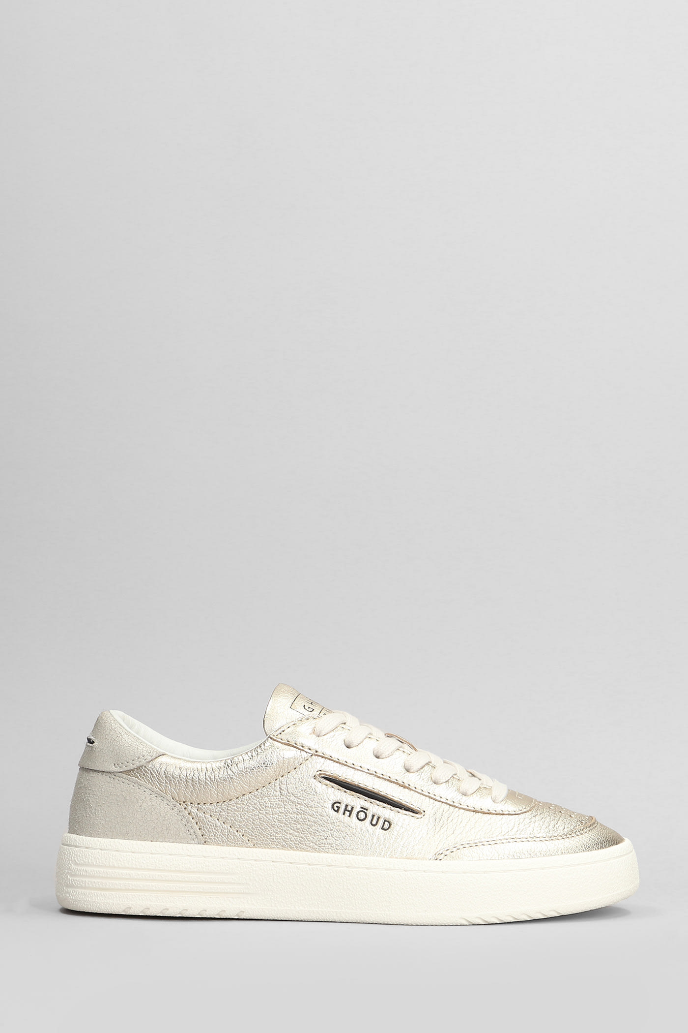 Ghoud Lindo Low Sneakers In Gold Leather