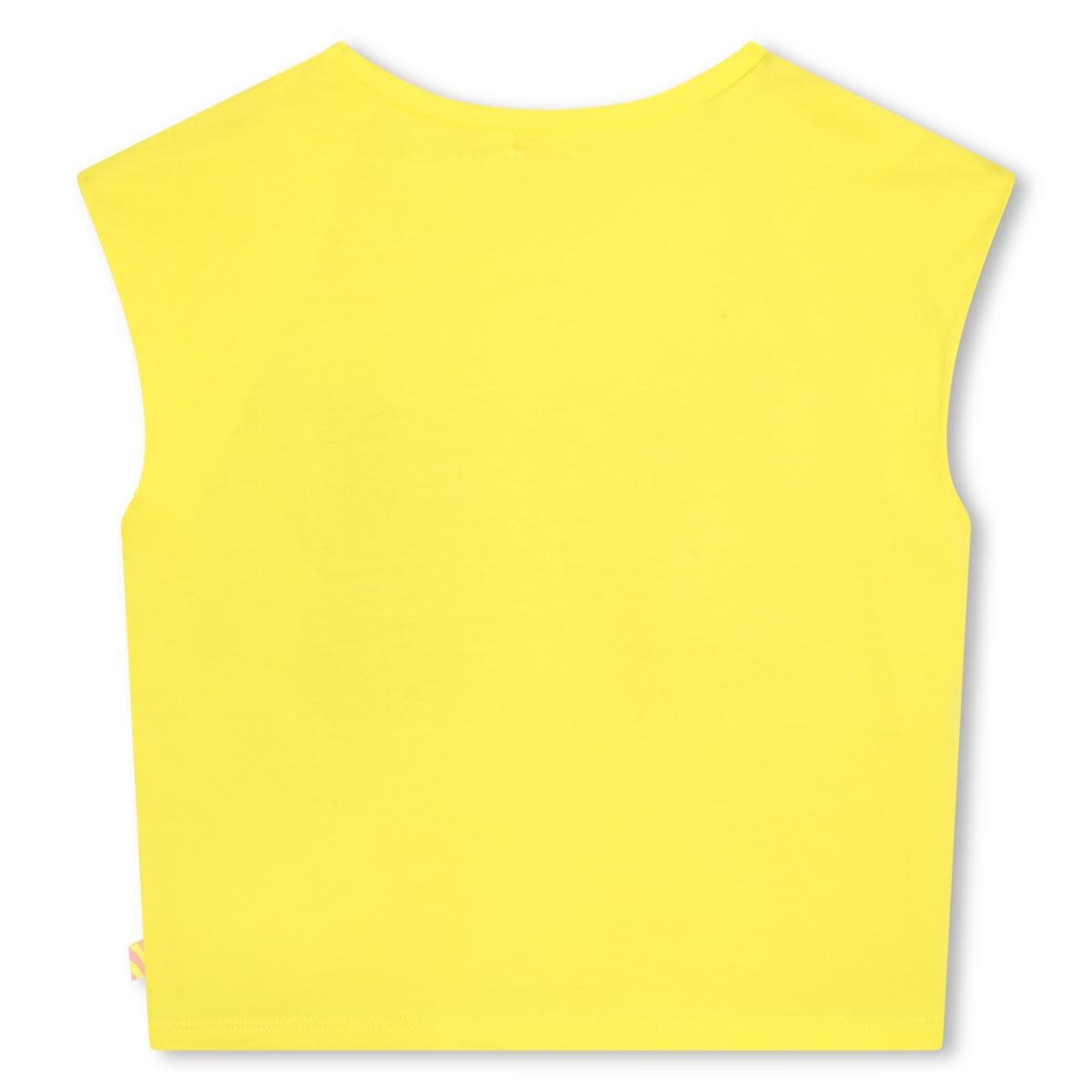Shop Billieblush T-shirt Con Stampa In Yellow