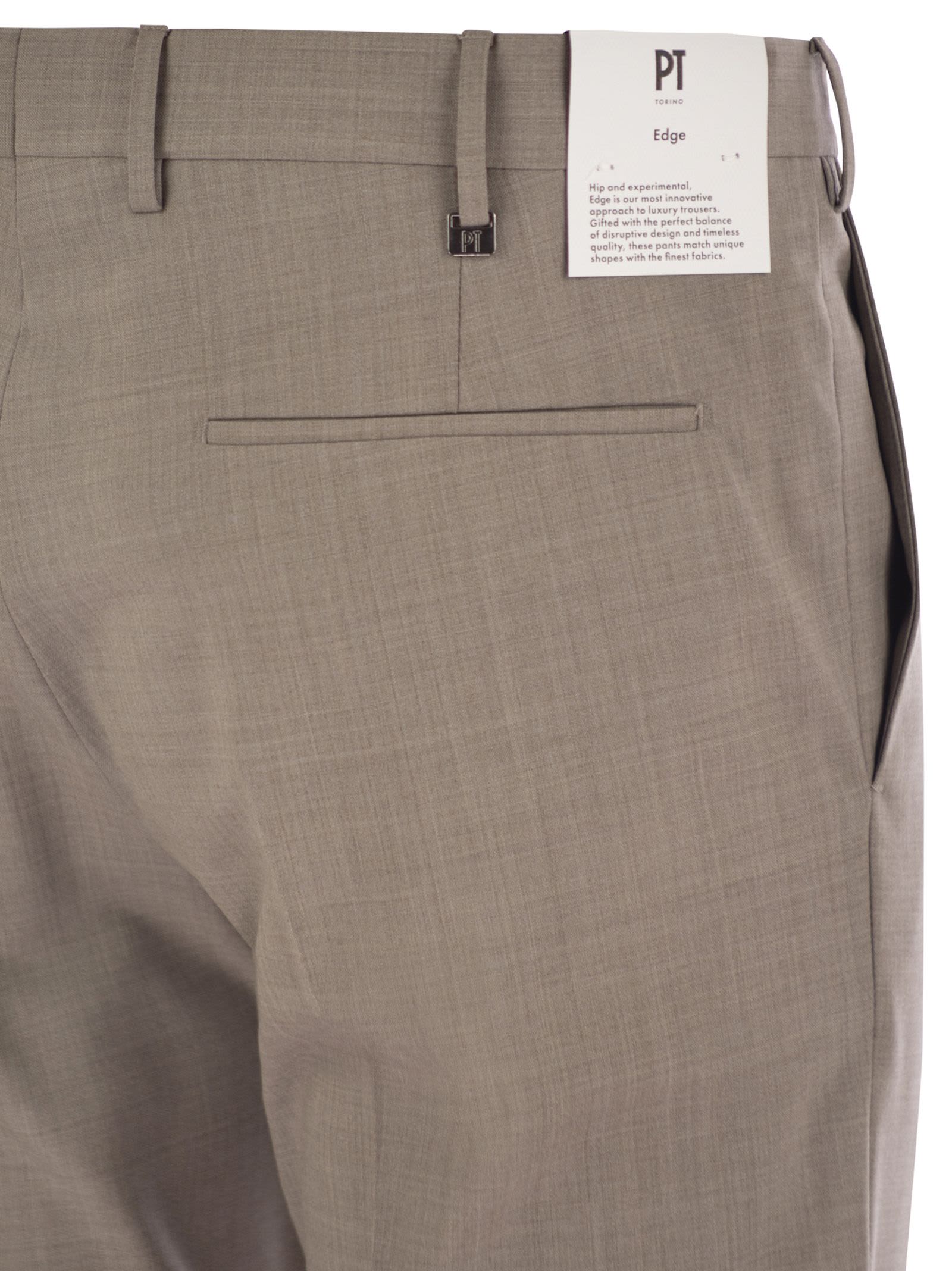 Pt Torino Dieci Pants Beige In Rope