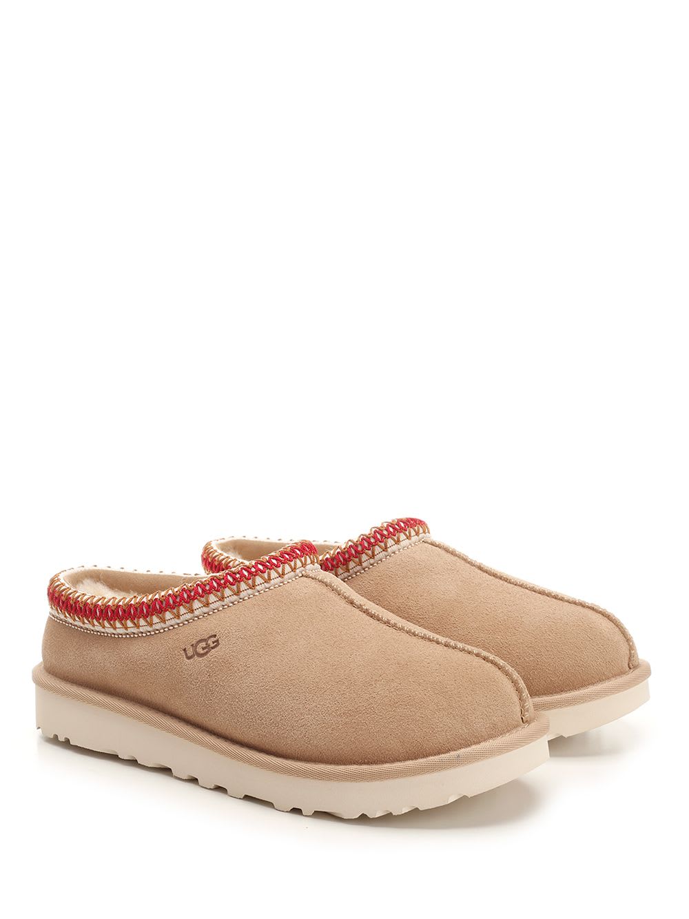 Shop Ugg Tazz Slip On Mule In Beige