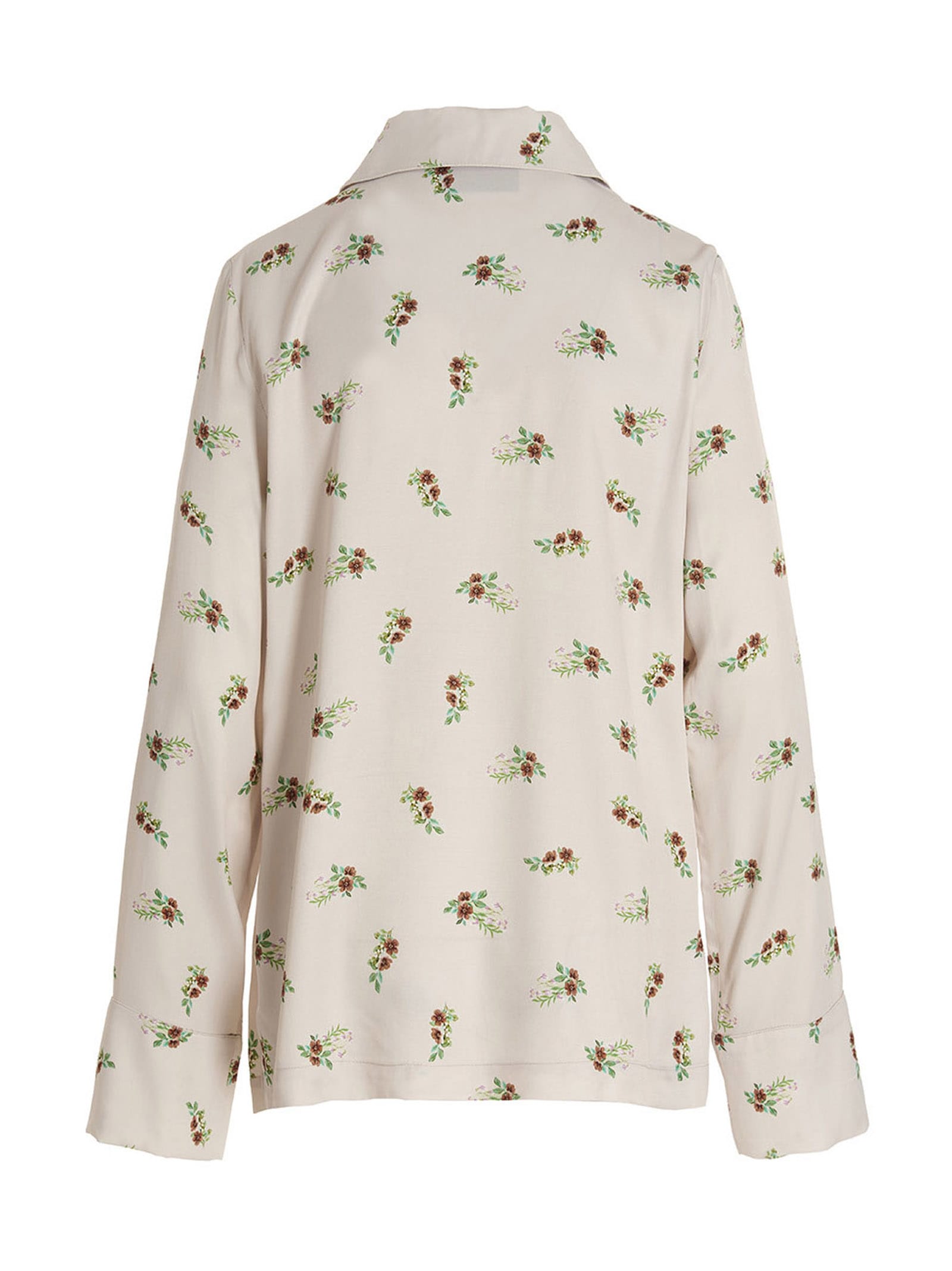 Shop Sleeper Blossom Shirt In Beige