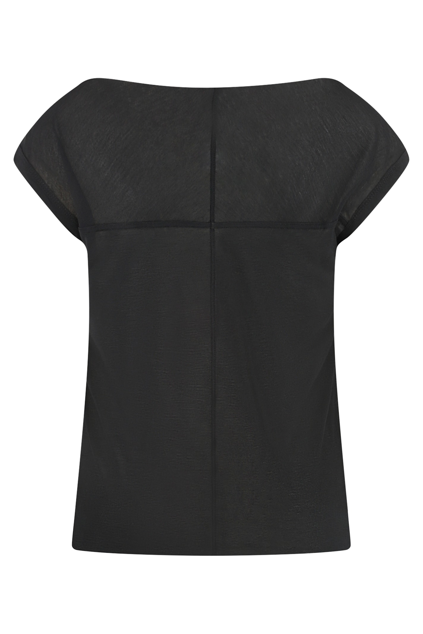 Rick Owens Viscose Blend T-shirt In Black