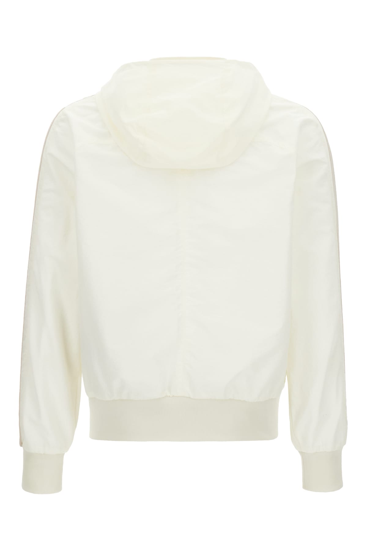 Shop Palm Angels Ivory Nylon Blend Windbreaker In White