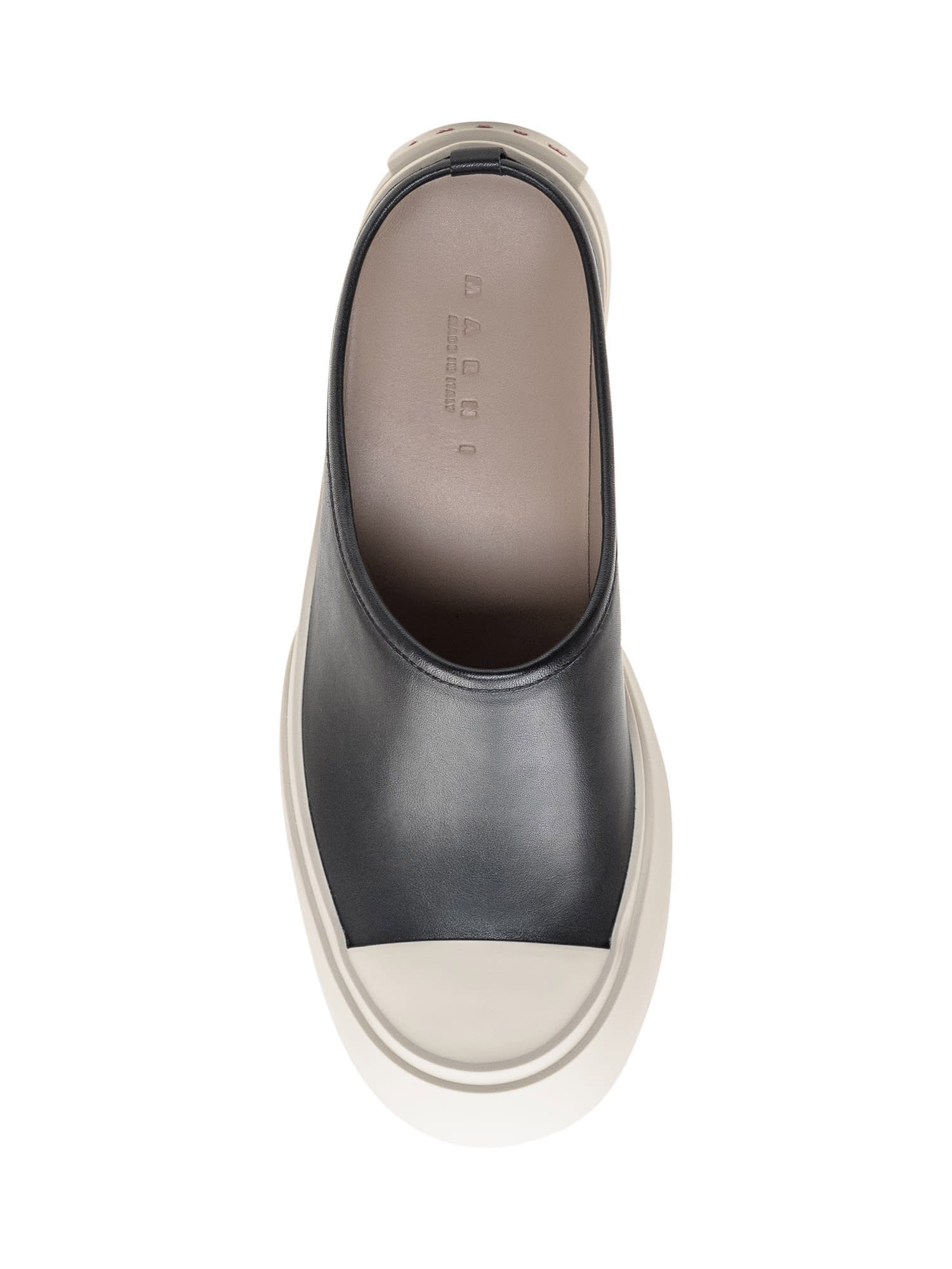 Marni Black Pablo Sabot Slip-on Loafers In Black