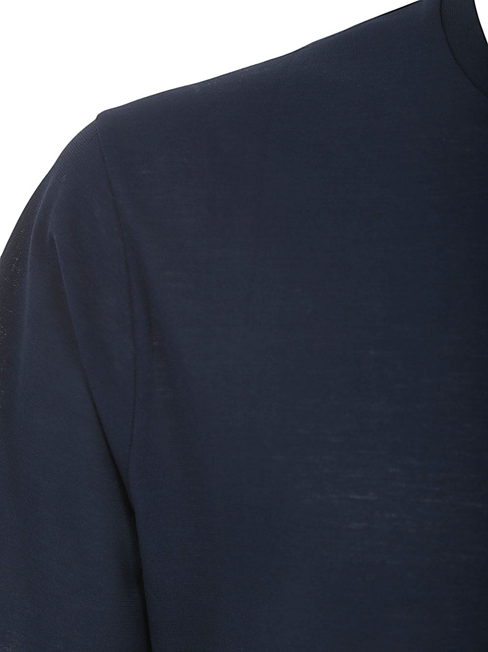 Shop Herno Crepe T-shirt In Navy Blue
