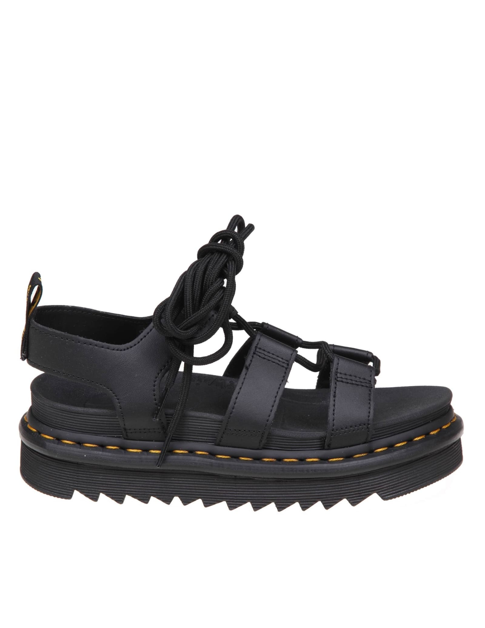 Shop Dr. Martens' Dr.martens Nartilla Sandals In Black Leather