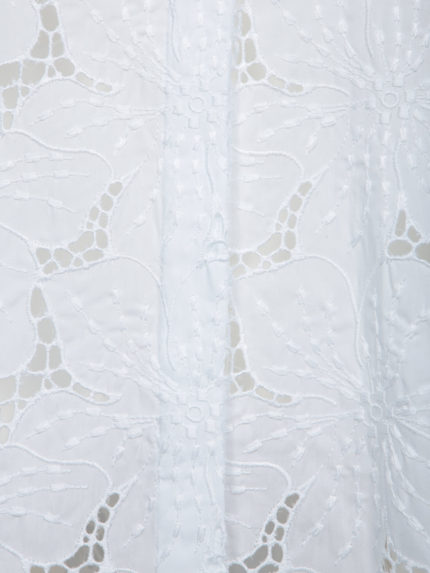 Shop Genny White Floral Poplin Shirt