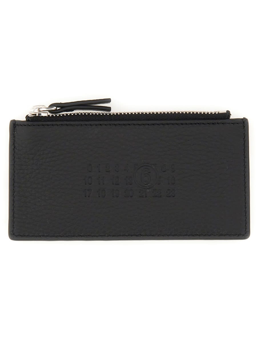 Shop Mm6 Maison Margiela Wallet With Logo In Black