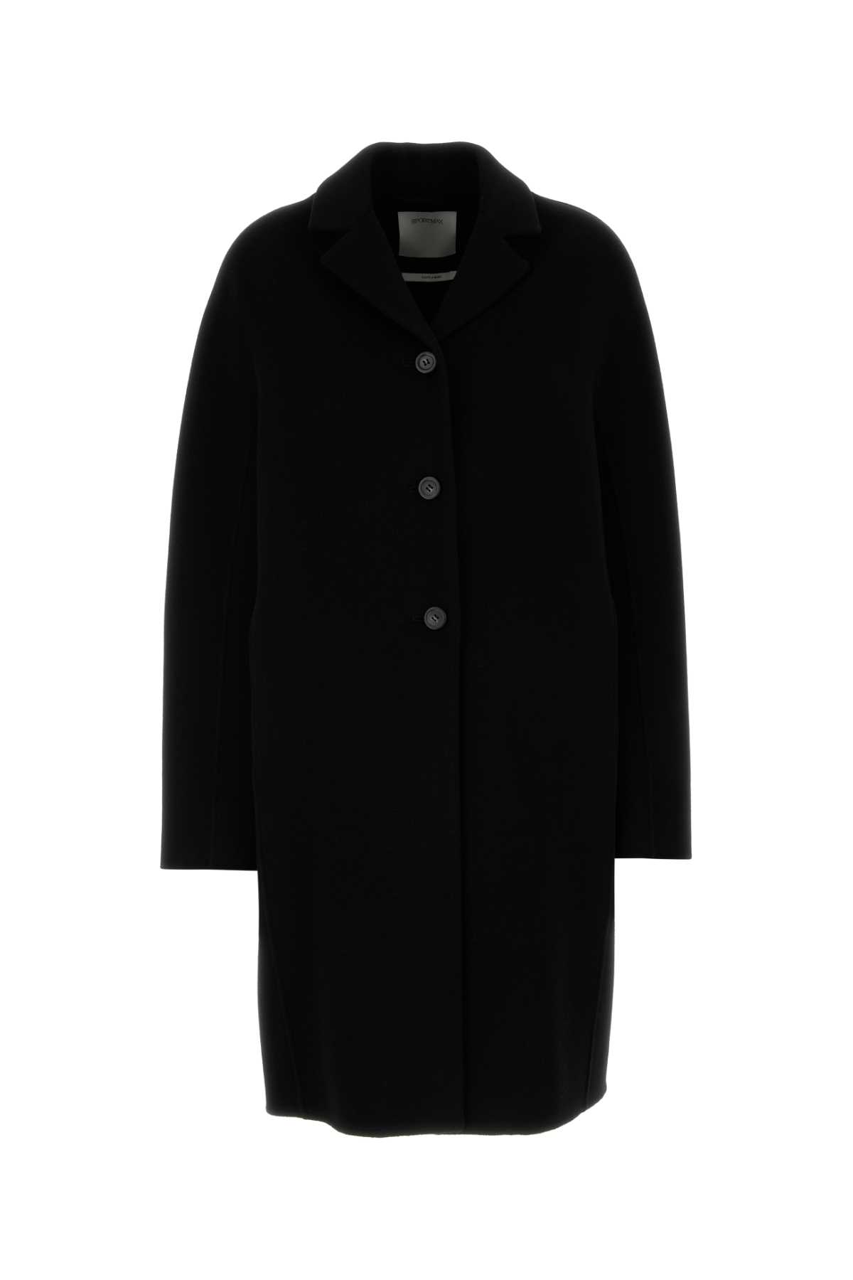 Black Wool Adria Coat