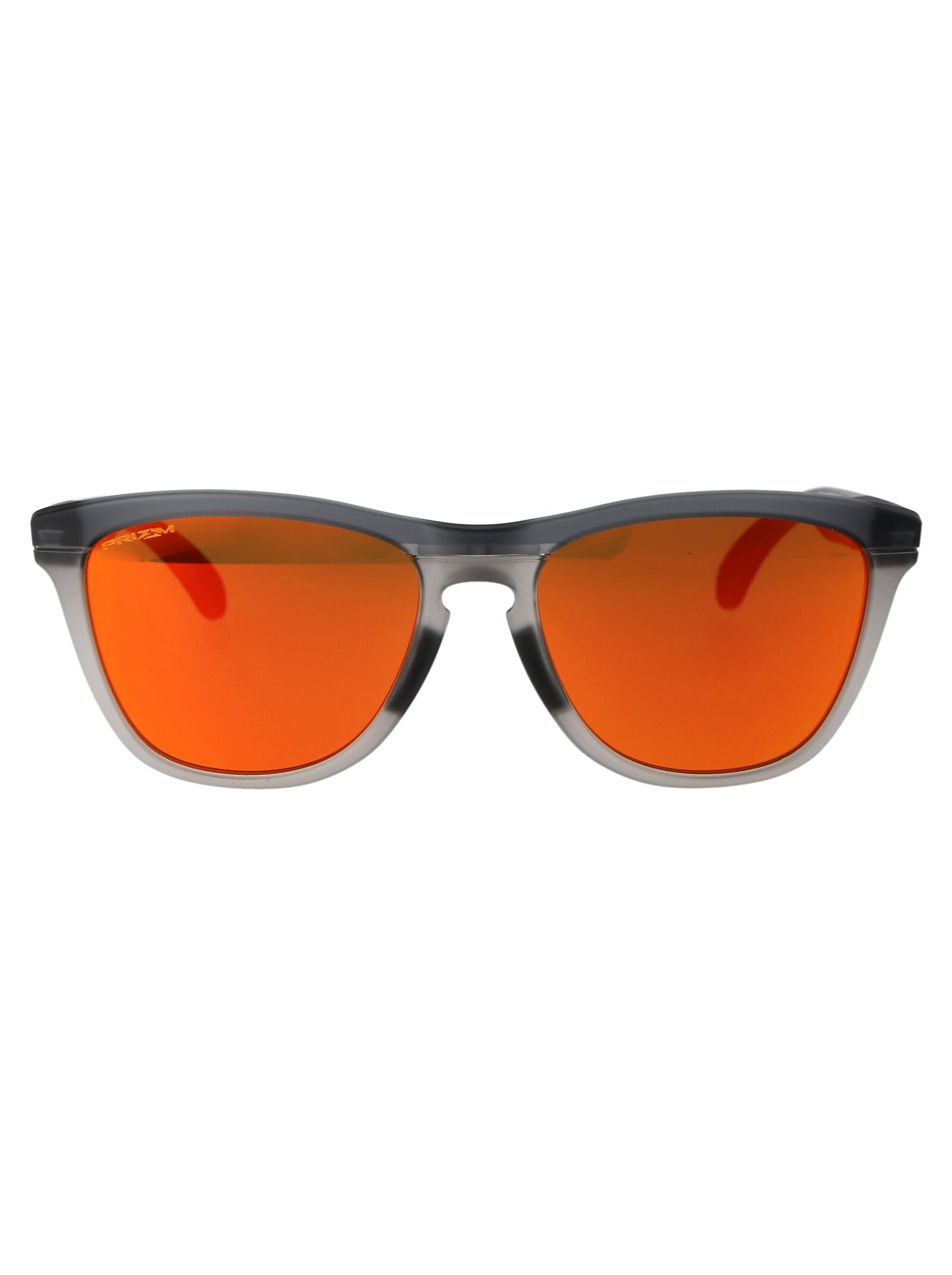 Shop Oakley Frogskins Range Sunglasses In 928401 Matte Grey Smoke/grey Ink