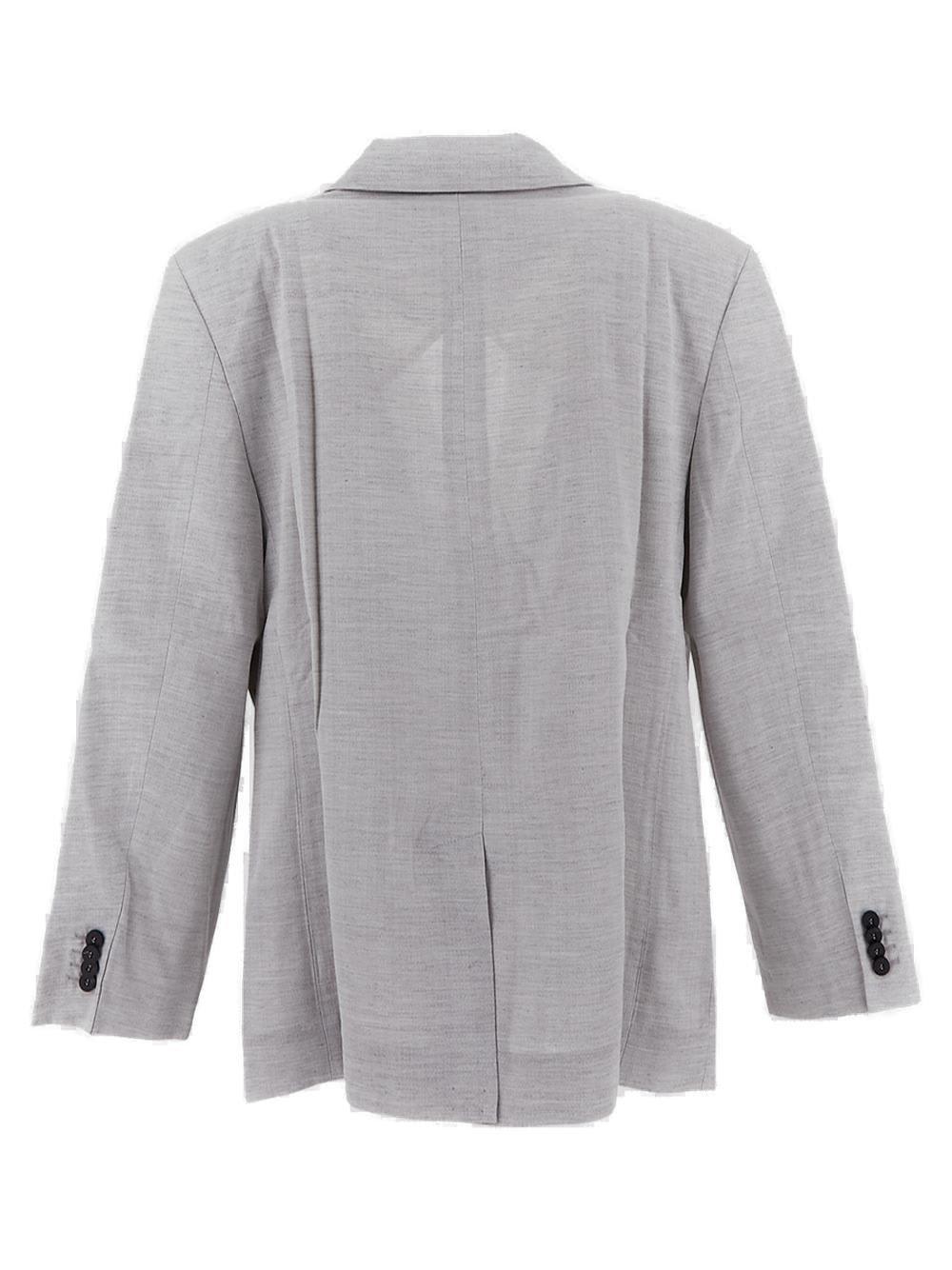 Shop Jacquemus Oversized Blazer In Grey