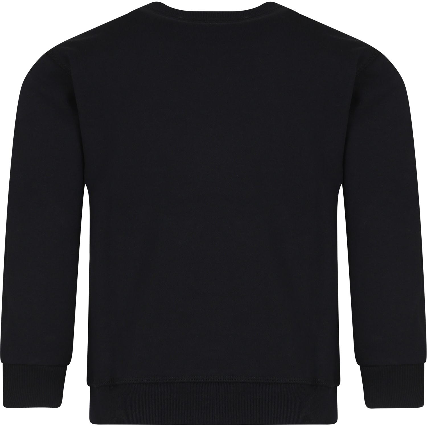 Shop Dsquared2 Black Sweatshirt For Boy With Logo And Print