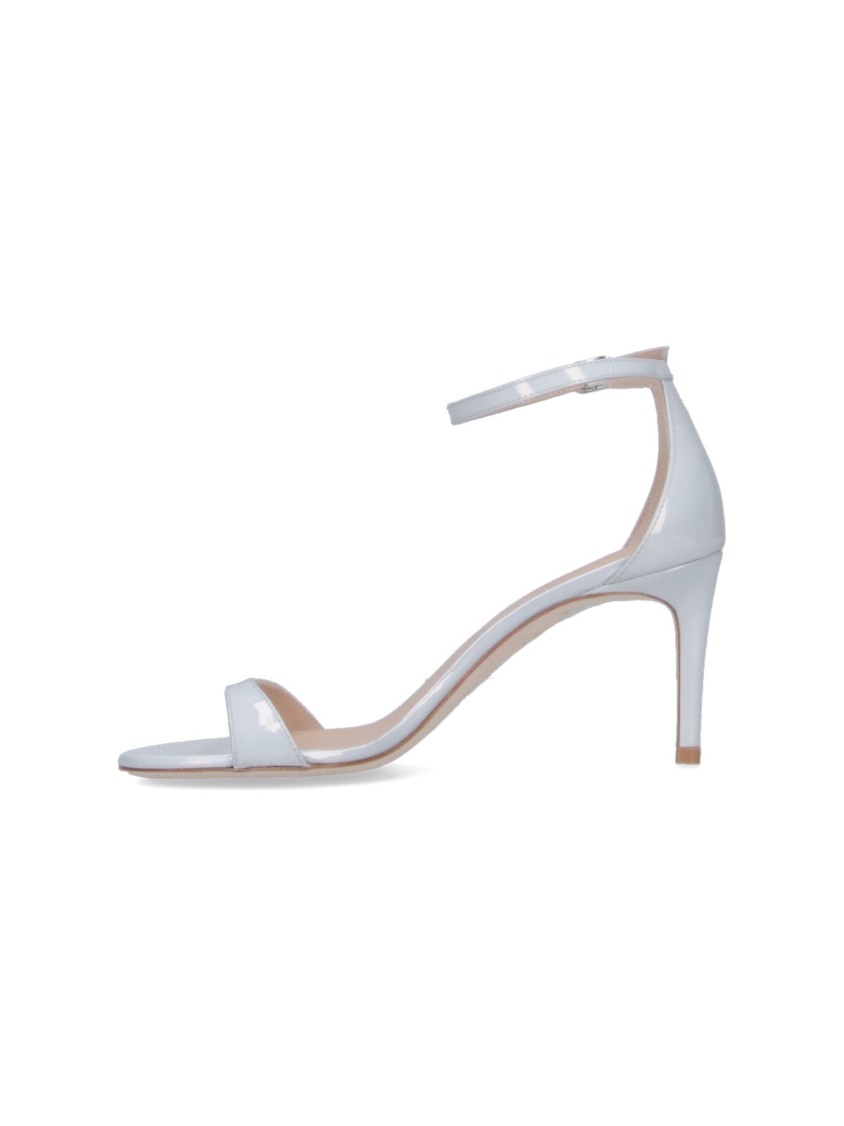 Stuart Weitzman Sandals "nudist Ii 75" In Silver