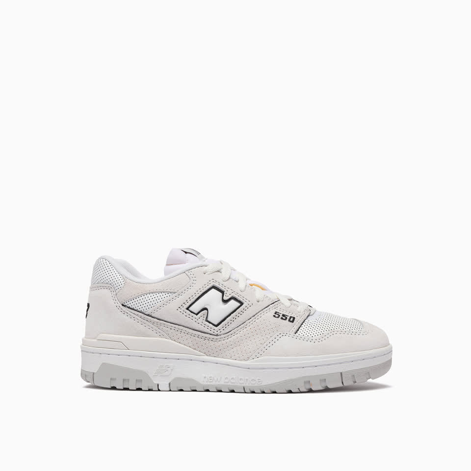 New Balance 550 Perforated Suede Sneakers In Reflection