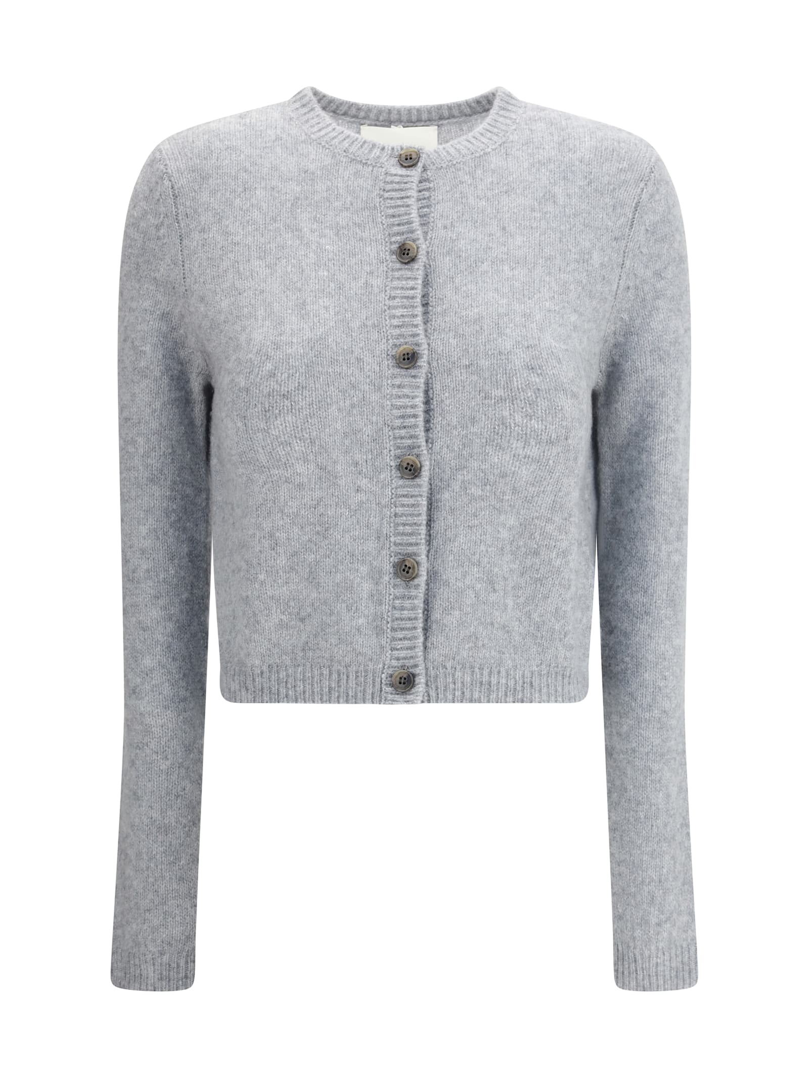 Lisa Yang Felicia Button-front Cashmere Cardigan In Gray