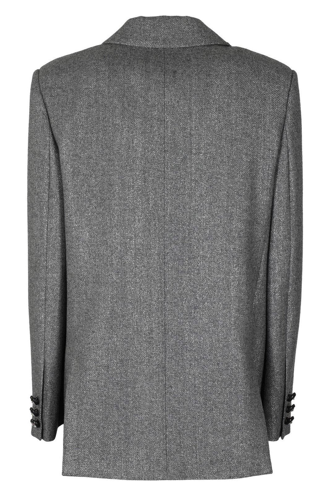 CHIARA FERRAGNI METALLIC EFFECT LONG-SLEEVED BLAZER