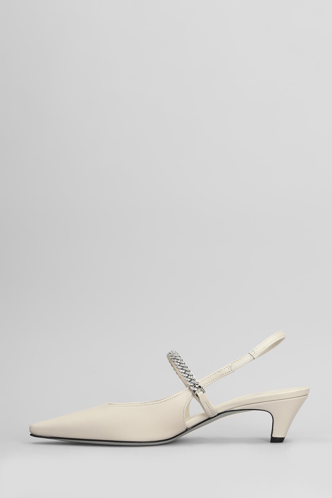 Shop Roberto Festa Mallory Pumps In Beige Leather