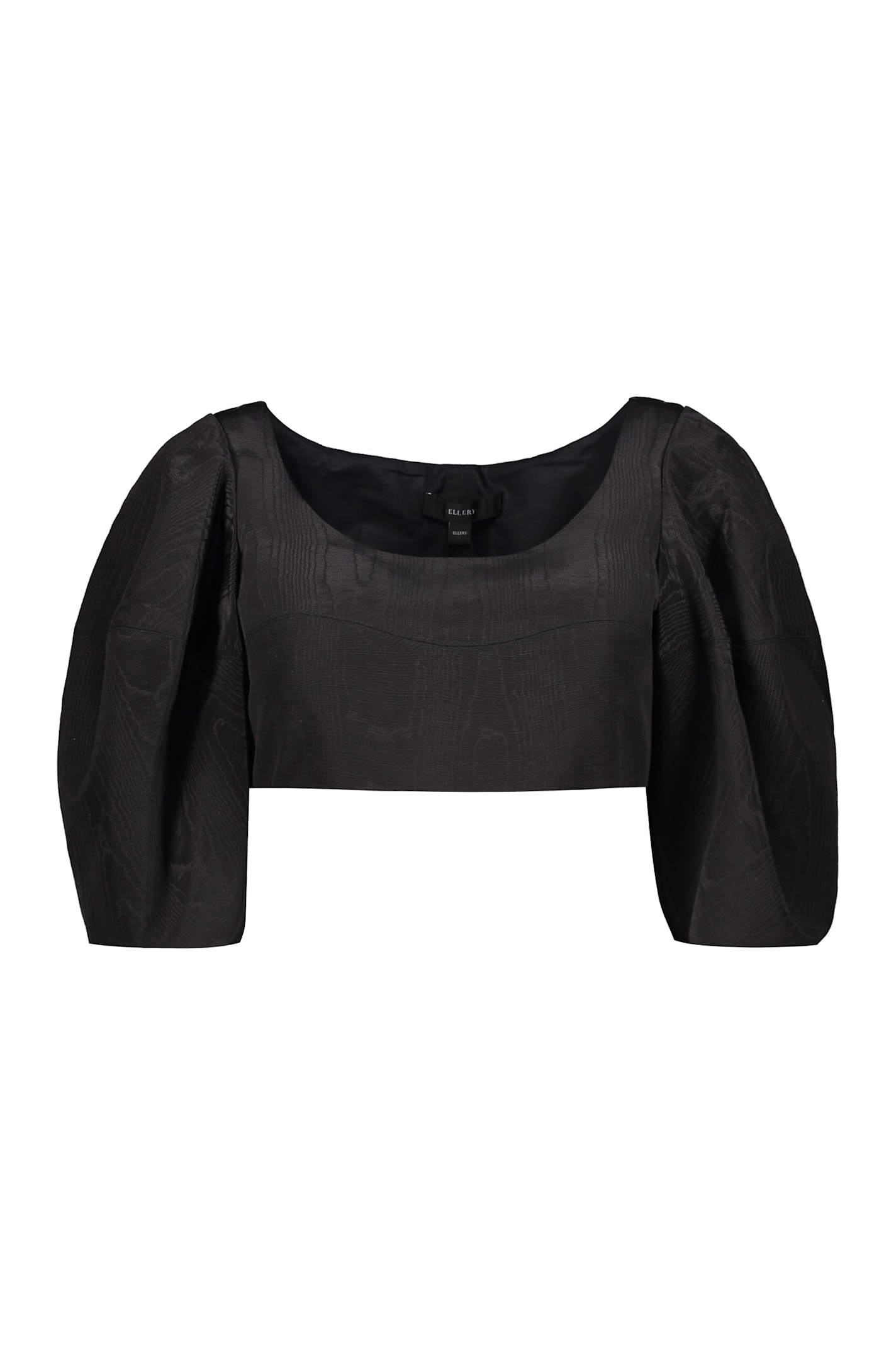 ELLERY COTTON-BLEND CROP TOP 