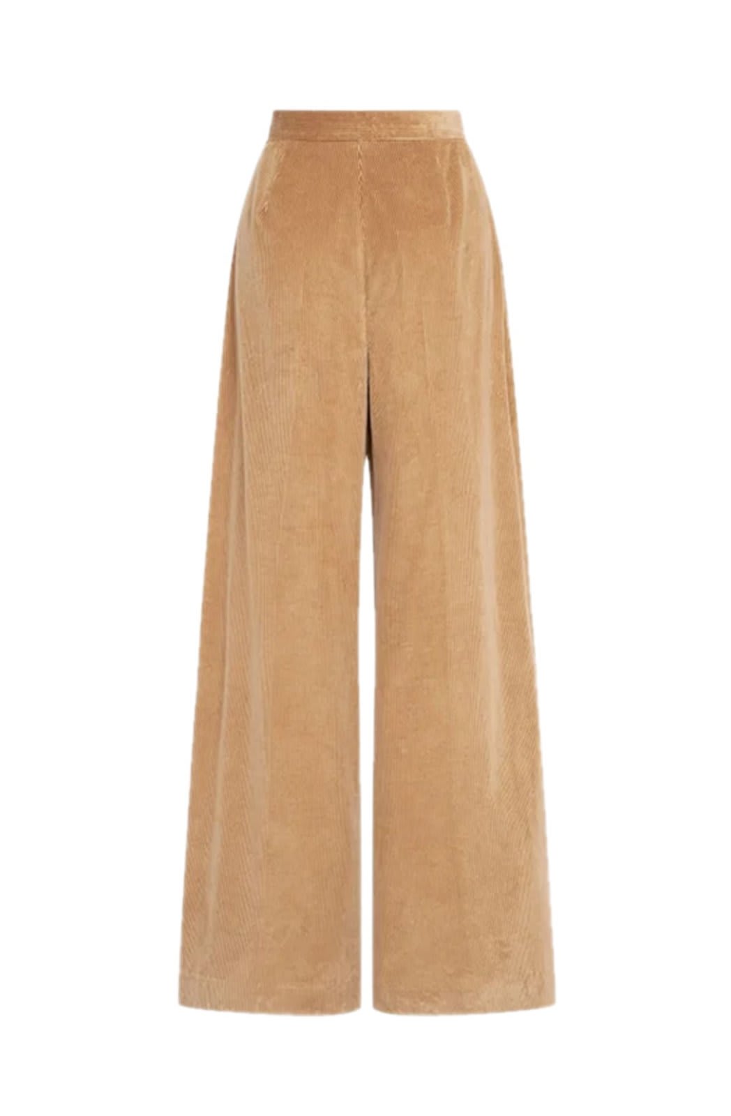 Shop Max Mara High Waist Wide Leg Trousers In Brown