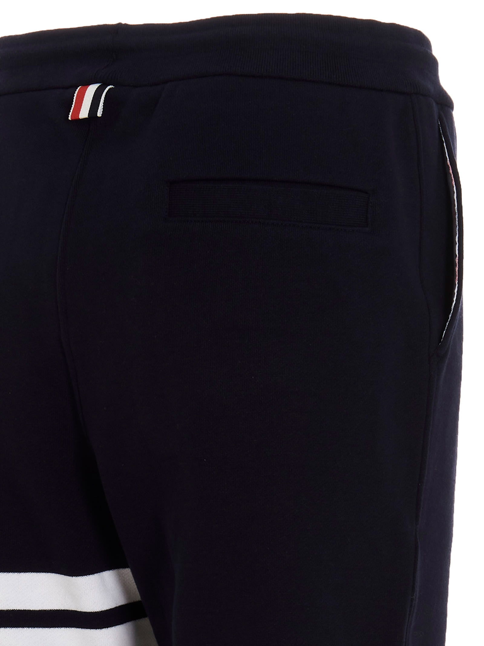 Shop Thom Browne 4 Bar Joggers In Blue