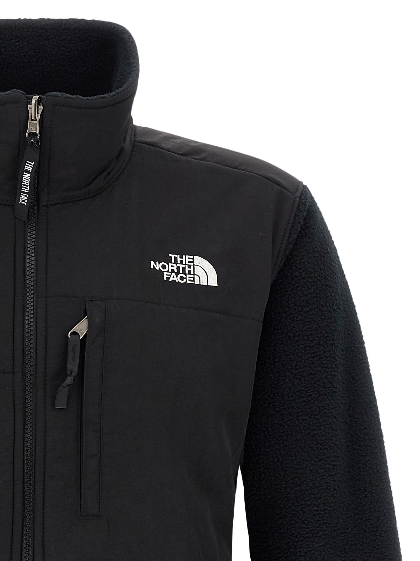 The North Face Canyonlands Stretch Fleece Standard Fit Full Zip Mock Neck Sweatshirt In Black
