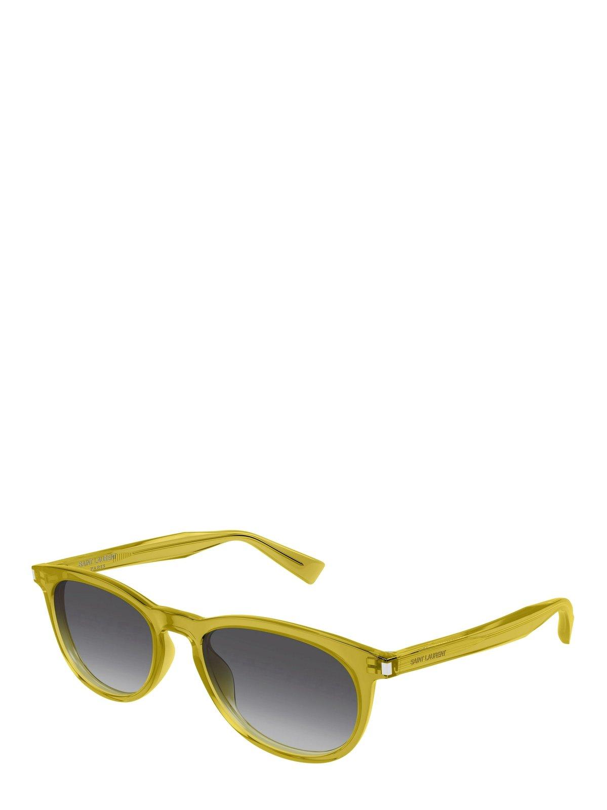 Saint Laurent Oval-frame Sunglasses In 005