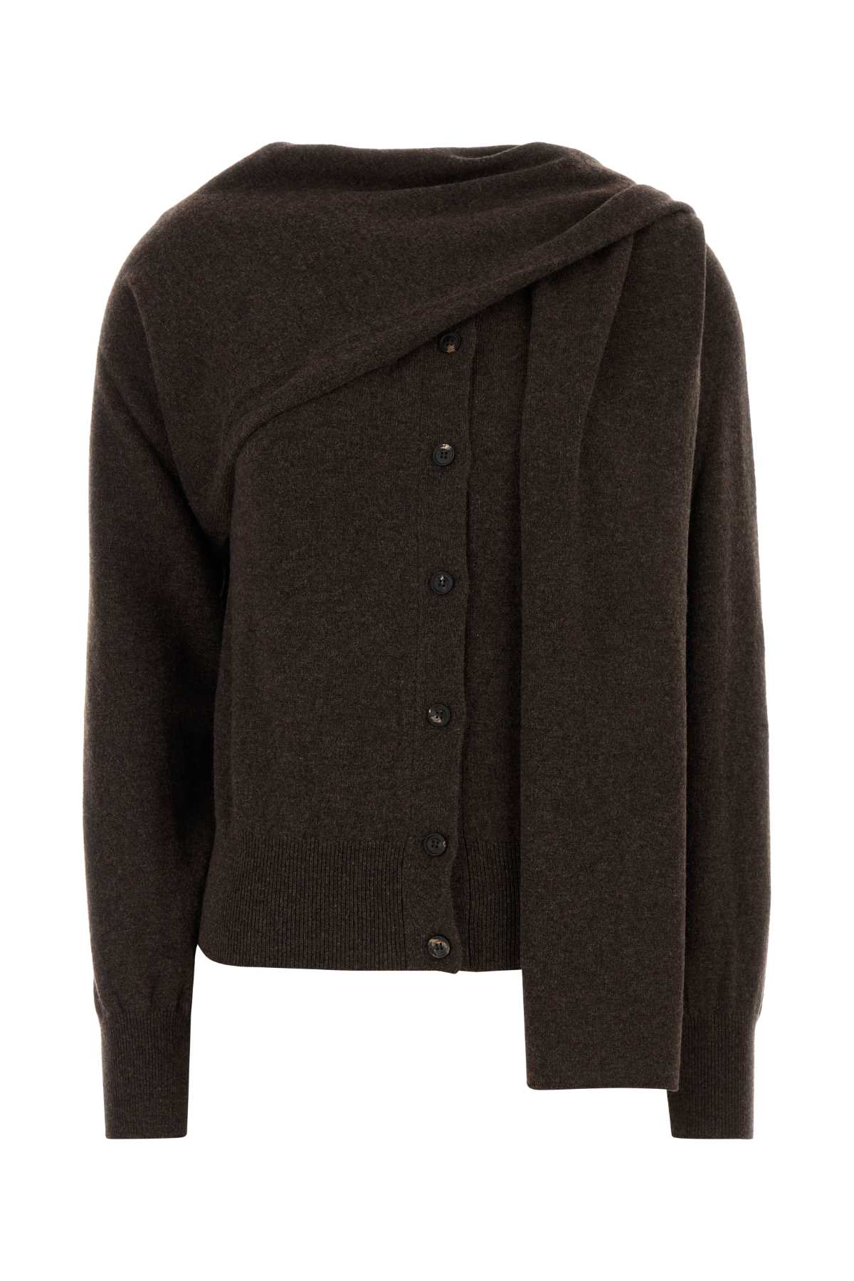 Ferragamo Brown Cashmere Cardigan