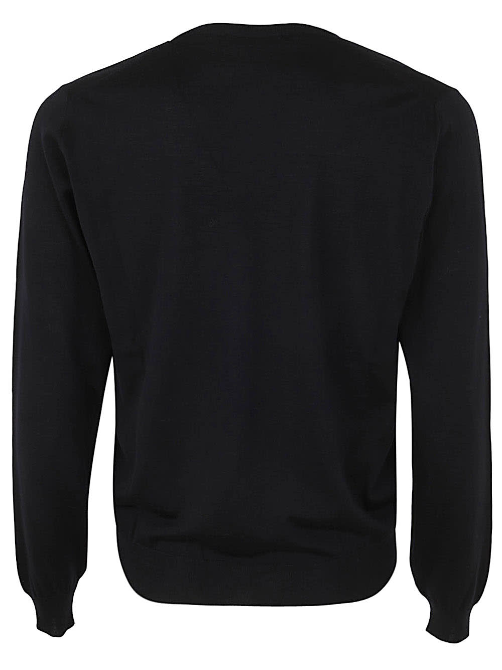 Shop Filippo De Laurentiis Royal Merino Long Sleeves V Neck Sweater In Steel